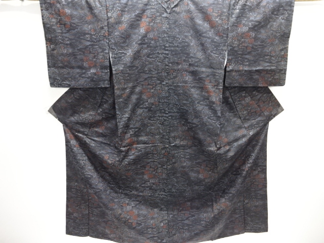 Japanese Kimono / Tsumugi Omeshi Silk